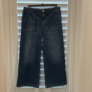 Kut from the Kloth Deep Indigo Wide Leg Jeans